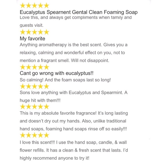 2/$16 NEW Bath & Body Works Hand Soap Gentle Foaming EUCALYPTUS SPEARMINT 8.75oz - Picture 7 of 16